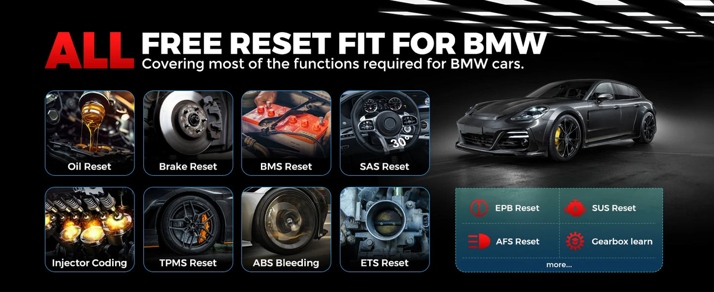 Kingbolen SoloScan OBD2 Scanner for BMW All Resets Car Diagnostic Tool Pk Thinkdiag