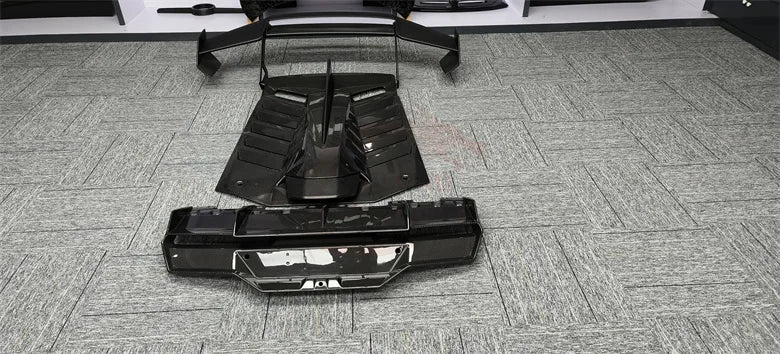 New product STO style hot pressed dry carbon fiber body kit front bumper rear bumper cover for Lamborghini Huracan LP580 LP610