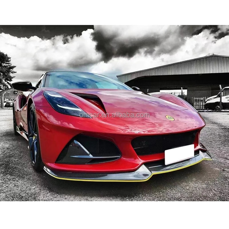 Car Exterior Accessories Dry Carbon Fiber Body Kit Front Lip Side Skirts Rear Diffuser Spoiler Wing Mirrors for Lotus Emira