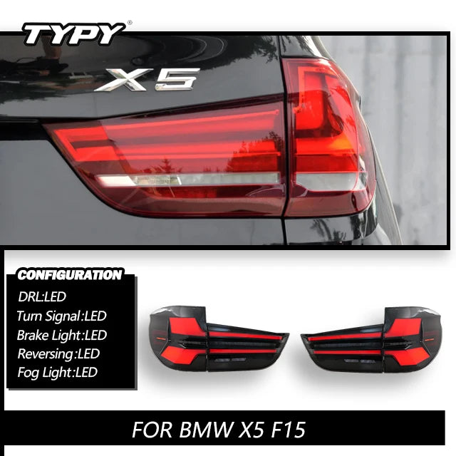TYPY Car Lights For BMW X5 F15 2014-2018 Taillight LED Projetor Tail Lamp Daytime Running Light Automotive Accessories