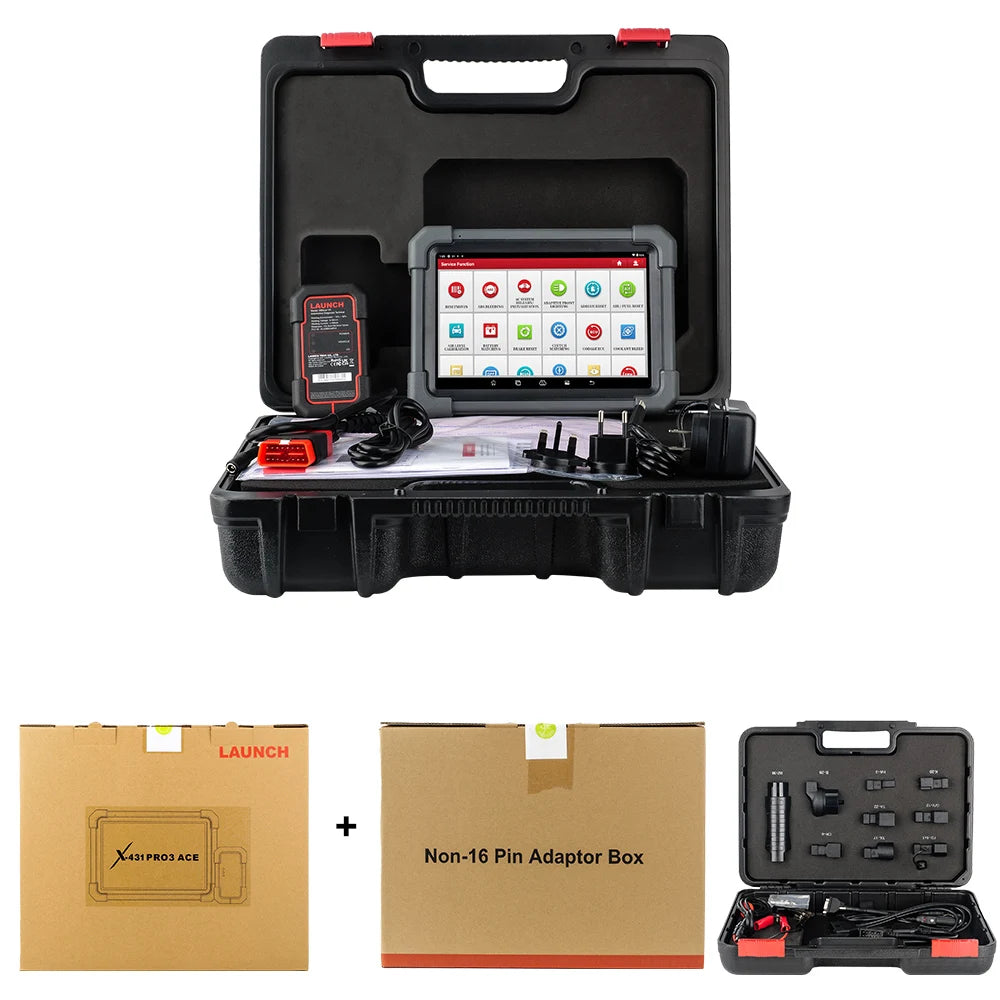 LAUNCH X431 PRO3 ACE Car OBD2 Diagnostic Tool Auto Bidirectional Scan Tool CAN FD & DoIP,FCA SGW,ADAS with 2-Year Free Update