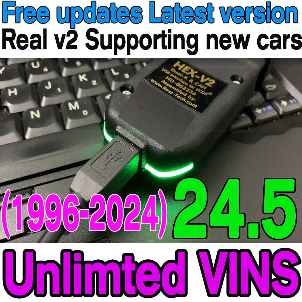 Language: Czech - 2024 Newest Unlimited VINs VCDS Auto com Diagnostic Coding VAG COM VAG HEX V2 Hardware Interface FOR VW AUDI Skoda Seat Real V2 - Premium Car Repair Tool from NoEnName_Null - Just $80.94! Shop now at Rapidvehicles