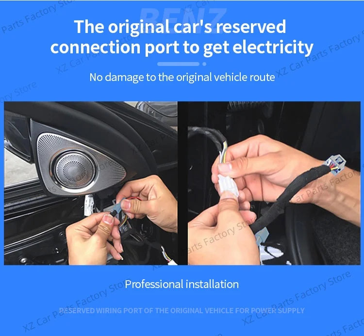 For Mercedes-benz C Glc E S W205 W213 W222 X253 64 Colors Led Rotating Tweeter Speaker Rgb Led Ambient Light 3d Horn Accessory