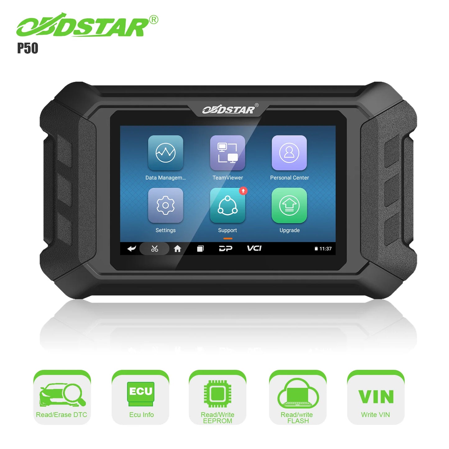 OBDSTAR P50 Airbag Reset Intelligent Airbag Reset Equipment with P004 Adapter + CAN FD Adapter