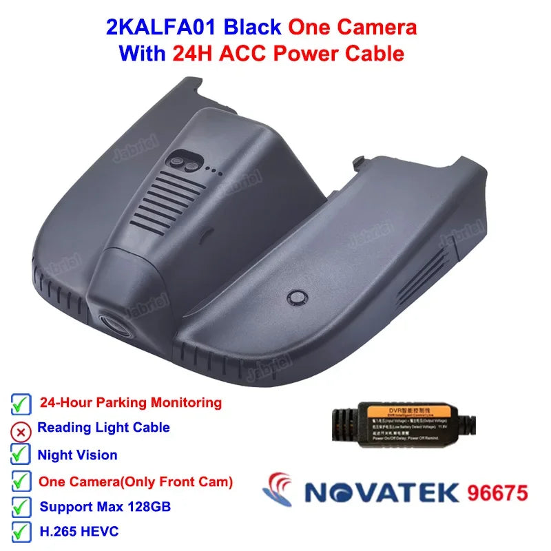 2K 1600P Car Dvr Dash Cam Camera for ALFA ROMEO Stelvio Quadrifoglio for ALFA ROMEO Giulia Quadrifoglio GTA Veloce 2016-2021