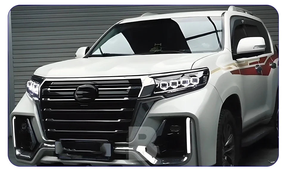 Car Front lamps For Toyota Prado 2018-2023 LED Auto Headlight Assembly Upgrade Bugatti Design Four Projector Lens Accessories