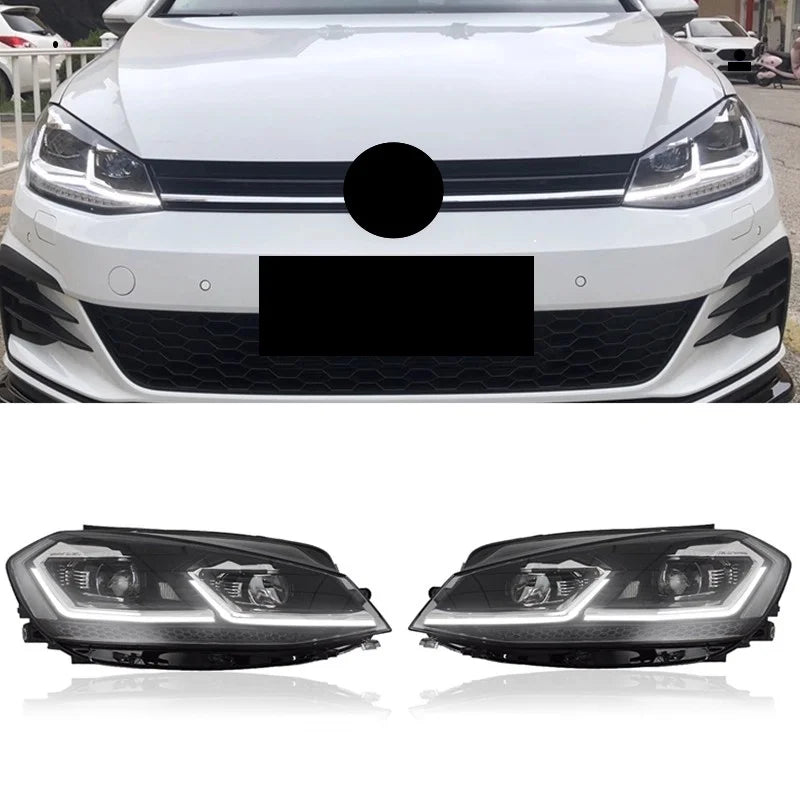 Headlight for Volkswagen vw Golf 7.5 14-20 Modified LED Head Lamp Dynamic Signal Lens Automotive Accessories