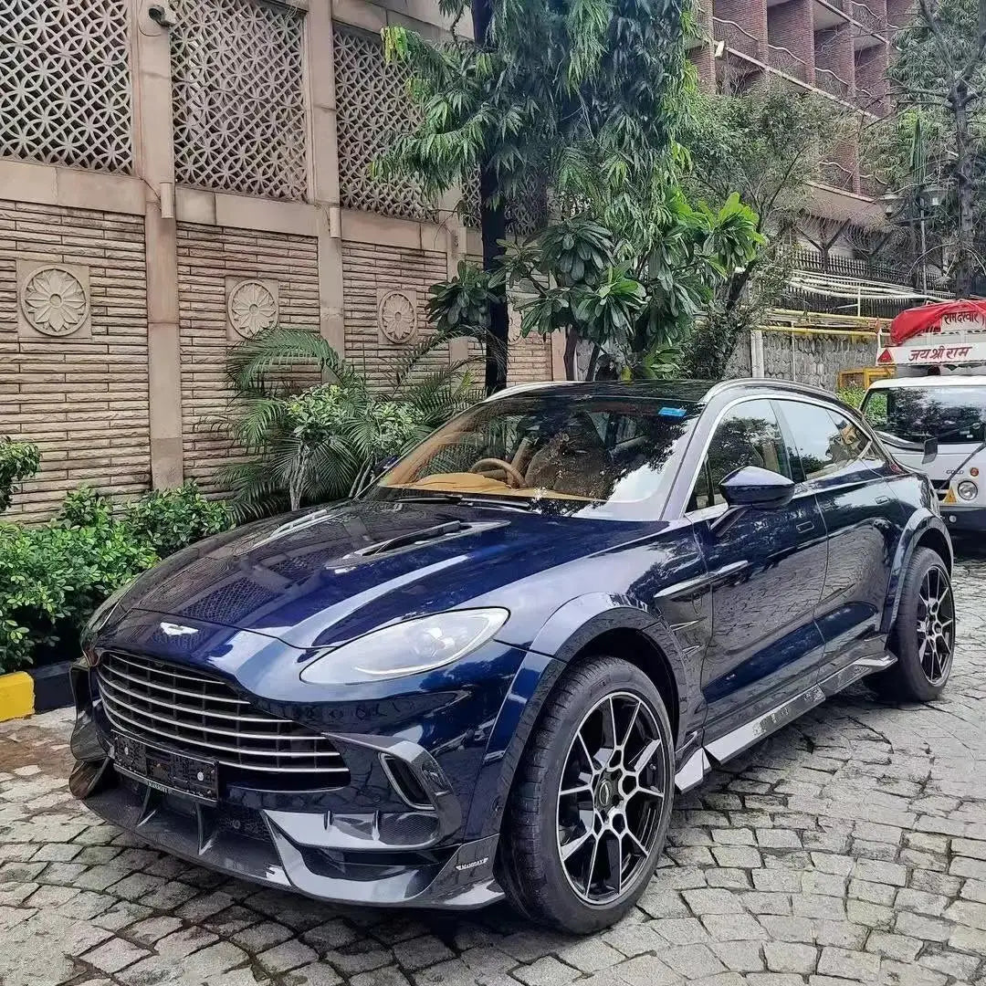 Dry Carbon Fiber Material For Aston Martin DBX Upgrade Mansori Style Body Kit Front Lip Tuyere Wheel Eyebrow Side Skirts