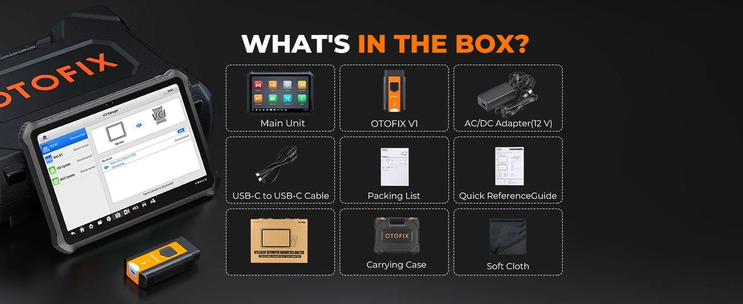 OTOFIX D1 PROS Diagnostic Scanner ECU Coding Bi-Directional Control Diagnostic Tools CANFD DoIP 2 Years Update Guided Functions