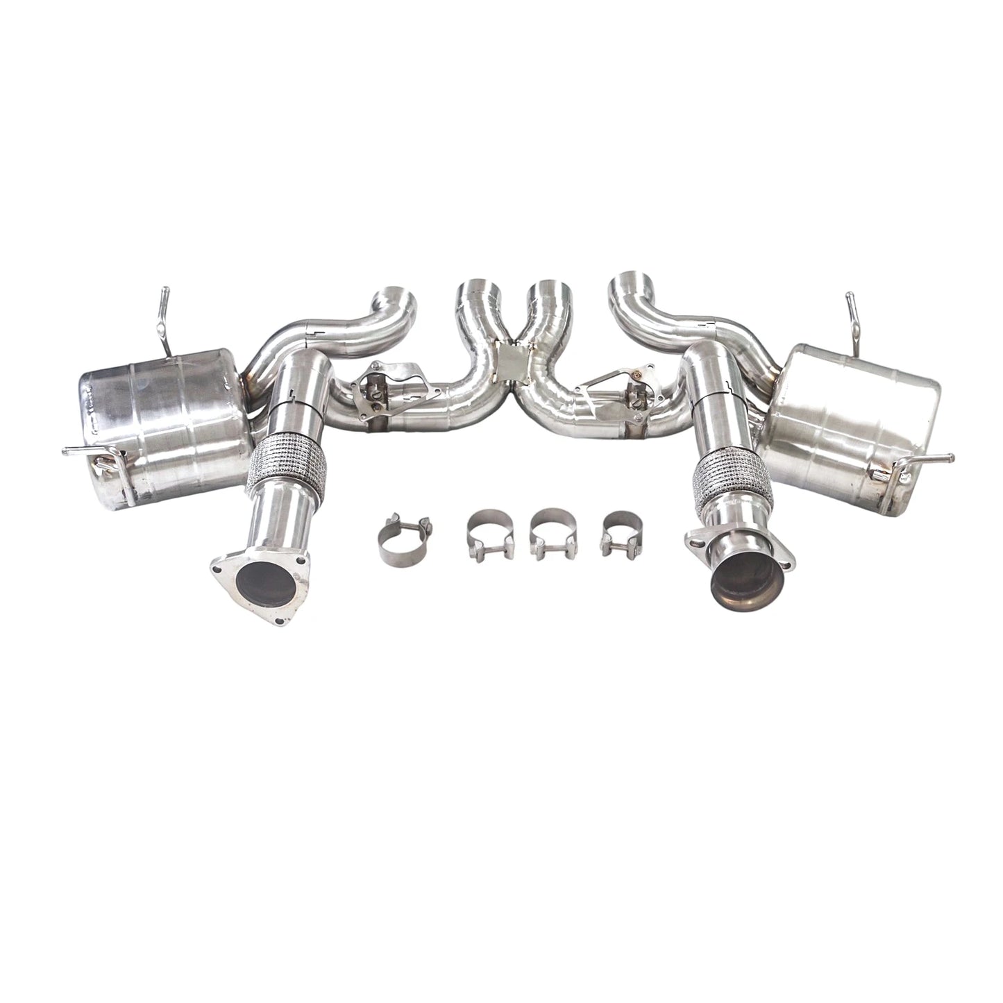 GFC catback exhaust muffler for Chevrolet Corvette C8 Z06 5.5L, Car electric valve exhaust system made of 304 stainless steel