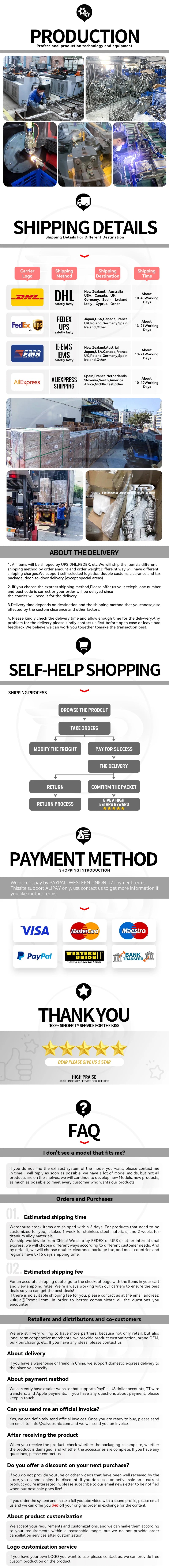 HMD Exhaust Muffler Valve Pipes Auto Performance Parts for 2024+ Subaru WRX 2.4T Valves Exhaust