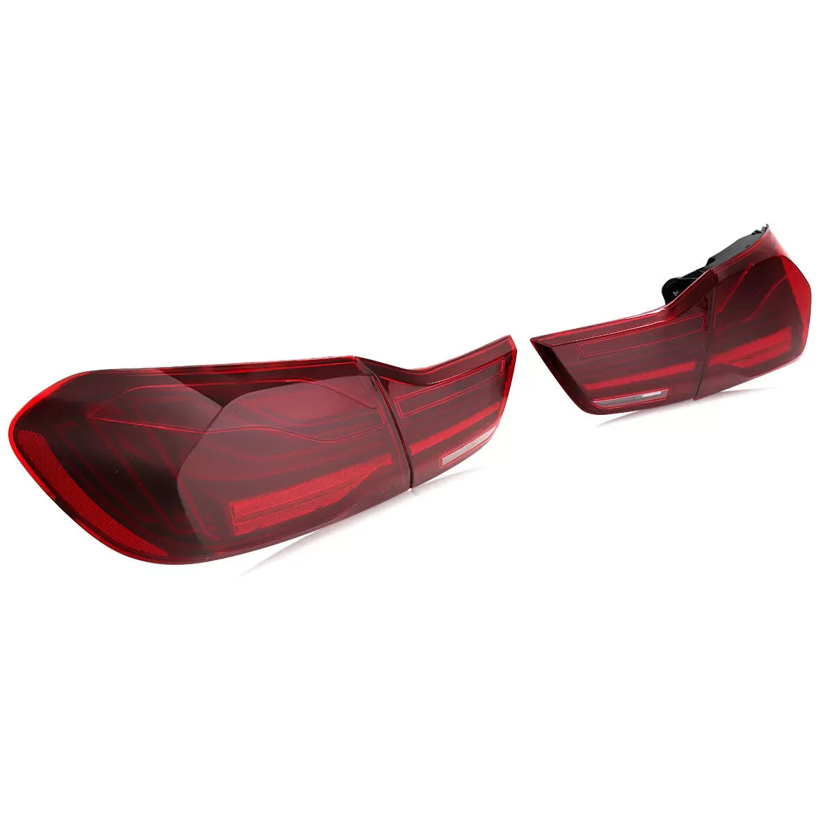 For BMW 4 Series 420i 430i 440i F32 F33 F82 F83 2014-2020 Tail Light Assembly CS Style Signal Lamp Red Lens LED Rear Tail Lights
