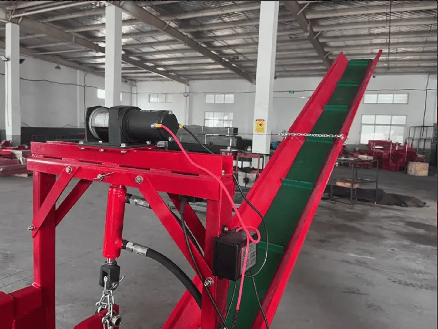 High power firewood processor 45 ton multi-function hydraulic log splitter 20HP HONDA