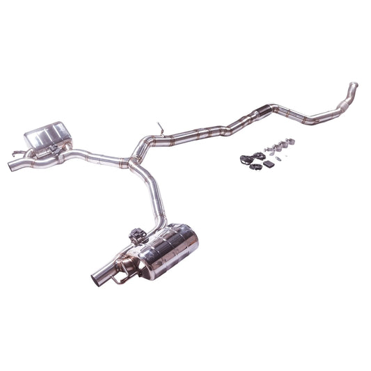 【 Customized Product 】304 stainless steel Mercedes-Benz CLS450 3.0T M256 valve-controlled muffler Exhaust System 89mm