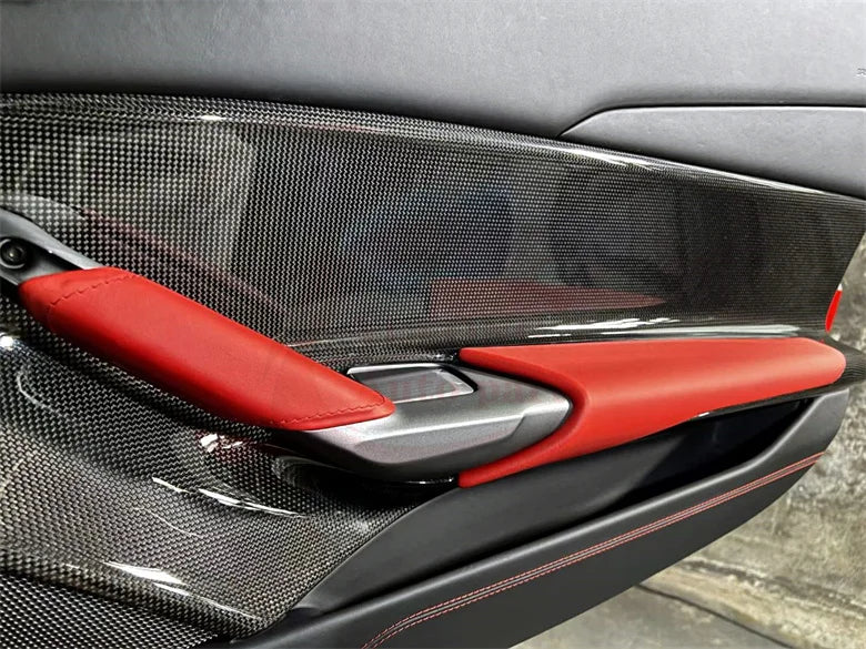 Ferrari 488 GTB unveils new high-quality OEM-style dry carbon fiber door pairs