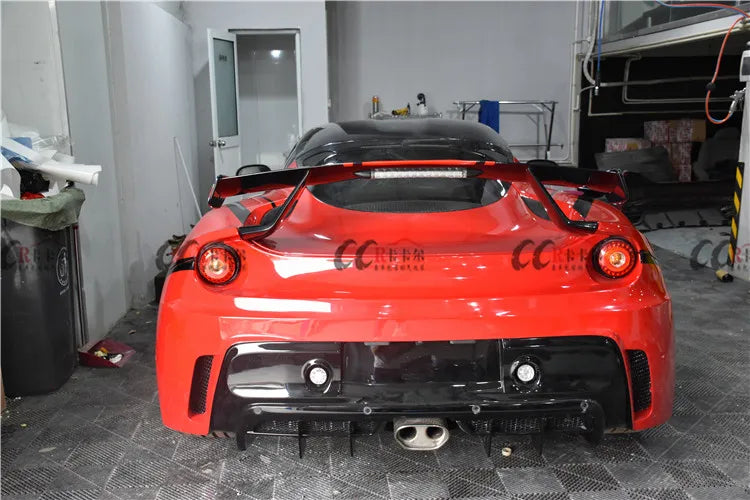 Good fitment body kit for Lotus Evora front bumper rear bumper side skirts and trunk spoiler for Lotus Evora facelift