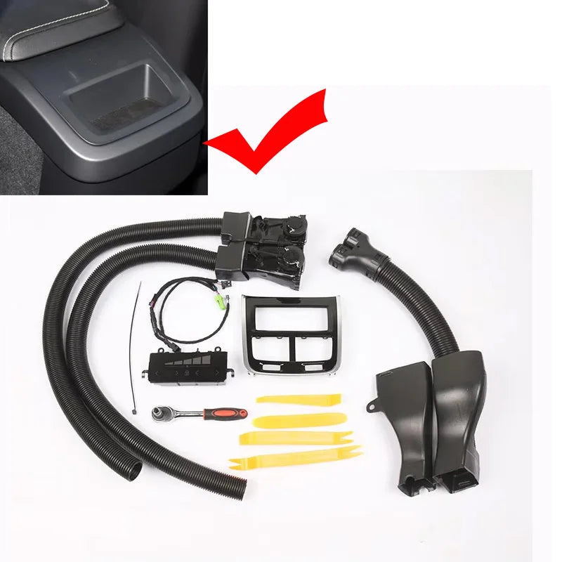 Car accessories For Volvo XC60XC90S60V60V90S 90 rear exhaust air outlet touch screen cold air hot air air conditioning