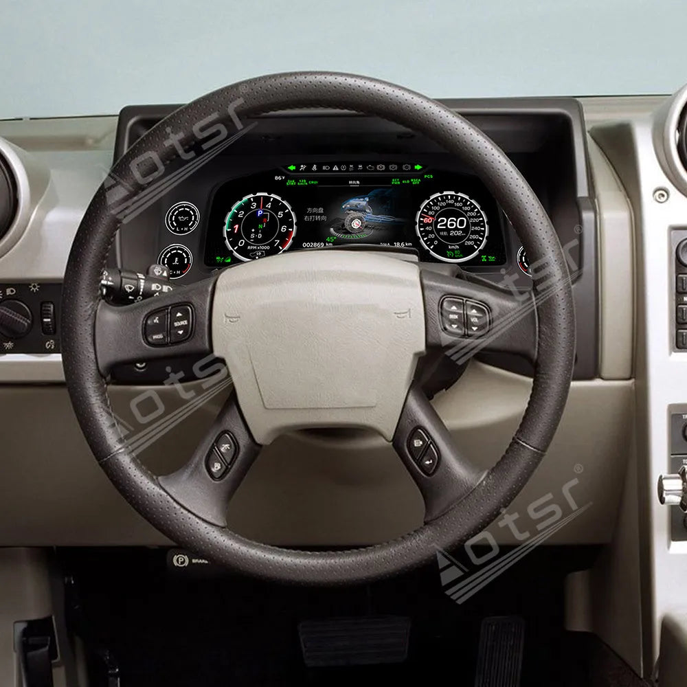 12.3 inch New Upgraded For Hummer H2 2003-2009 Speedometer Car LCD Instrument Panel Digital Cluster Virtual Cockpit