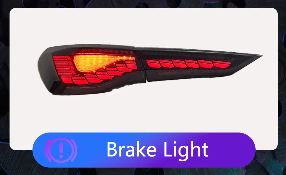 Car Taillights for Bmw 4 Series 2020-2023 Led Auto Back Lamps Assembly Upgrade Dragon Scale Design Style Turn Signal Accessories