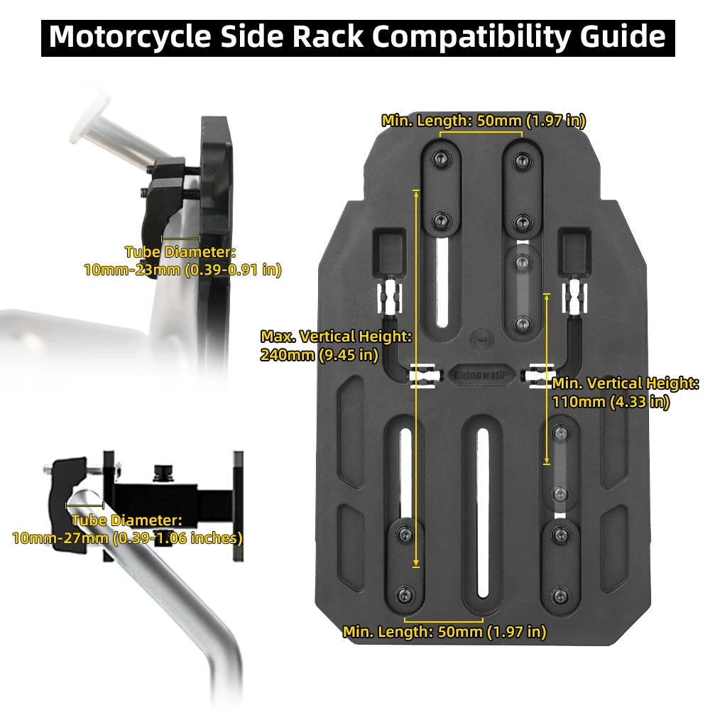 Rhinowalk Motorcycle Side Bag 35L Waterproof Quick Release Saddle Bag For BMW R1300GS R1250GS R1200GS S1000XR Motorbike Luggage
