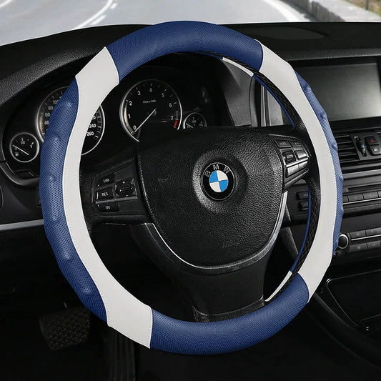 Color Name: multi - Car Anti-Slip Leather Steering Wheel Cover - Premium Interior Accessories from NoEnName_Null - Just $53.99! Shop now at Rapidvehicles