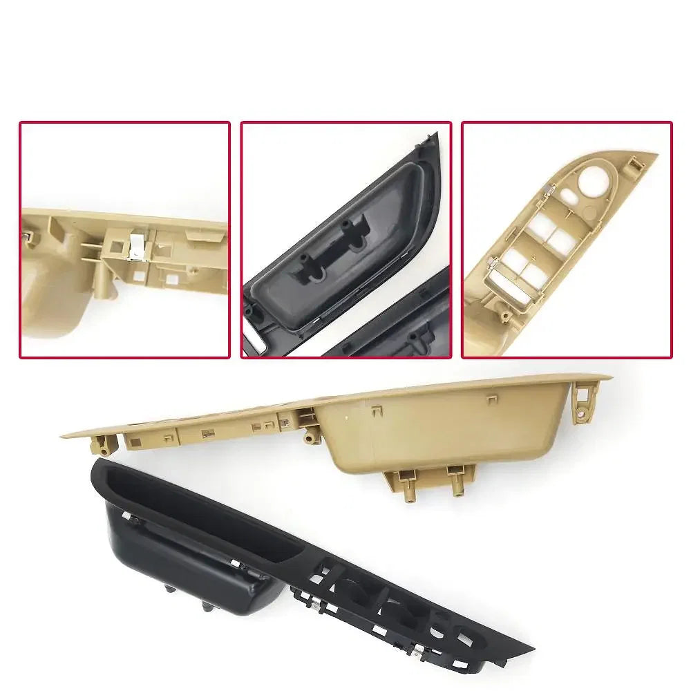 Color: GRAY, Ships From: CHINA - LHD Car Interior Inner Door Handle Panel Trim Cover For BMW E60 E61 5 Series 520 525 528 2008-2010 Black Beige 51416983705 - Premium Interior Parts from NoEnName_Null - Just $31.94! Shop now at Rapidvehicles