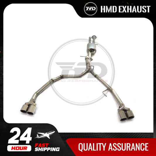 HMD Hot sale Stainless Steel Exhaust System Performance Catback for Hummer H2 6.0L Muffler With Valve