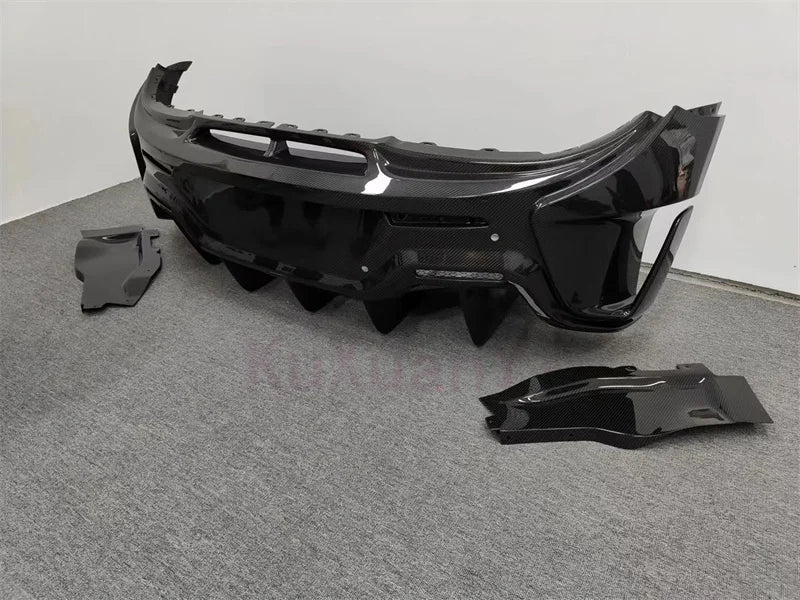 600lt Style Dry Carbon Fiber Rear Bumper Body Kit for McLaren 540C 570s 570GT Front Bumper Side Skirts Hood Rear Spoiler