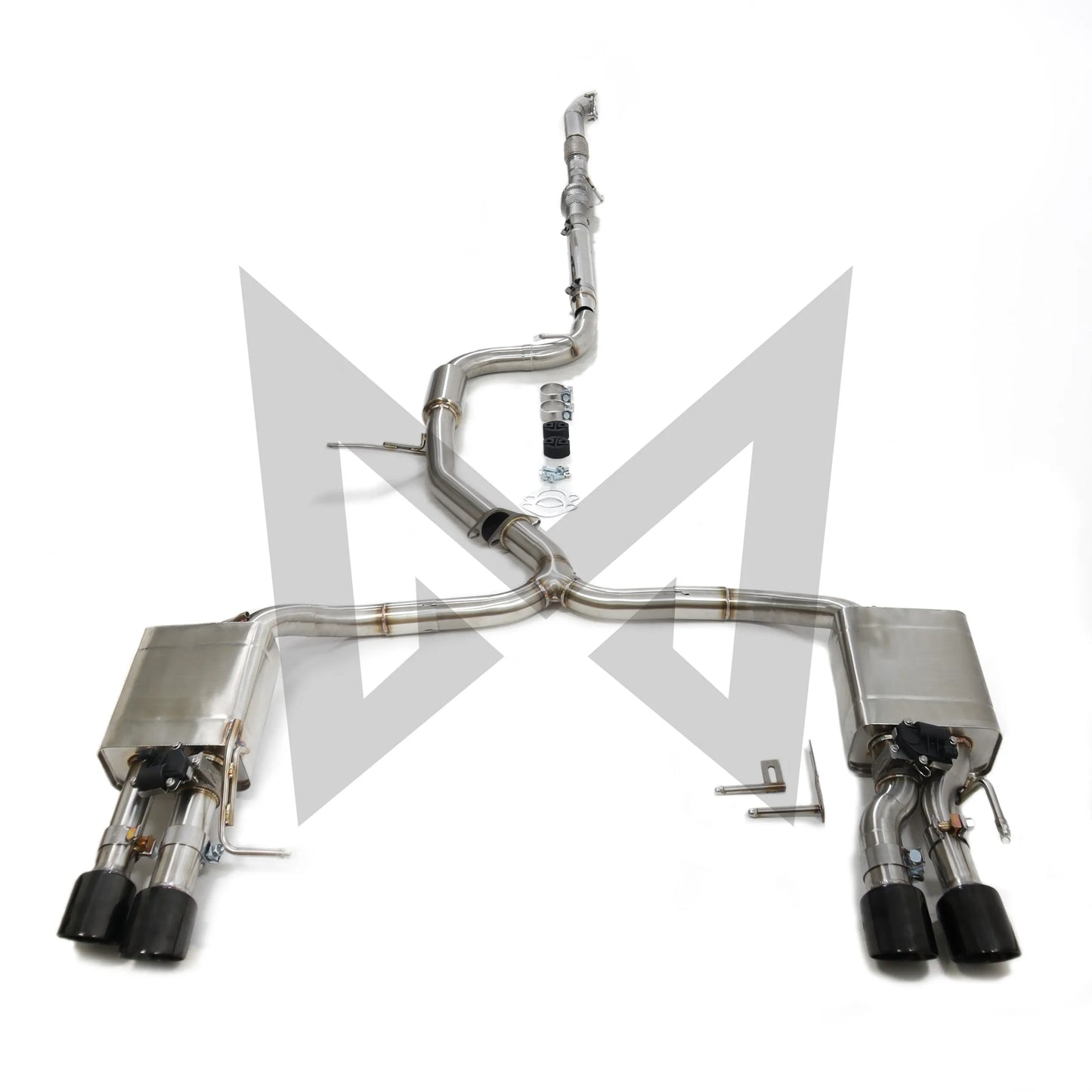 MANX Car Exhaust system for VOLKSWAGEN CC 2.0T Stainless steels Downpipe and Catback exhaust pipe with remote control valve