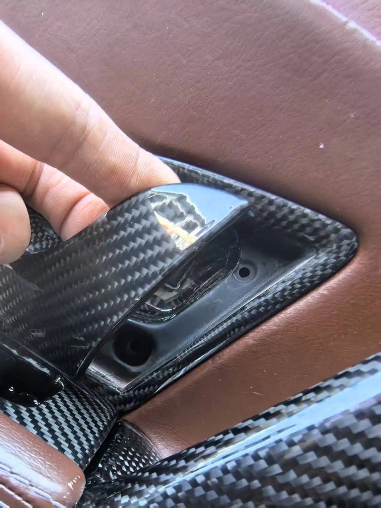 Maserati GranTurismo GranCabrio MC Stradale GTS Tuning Modified Carbon Fiber Door top trim