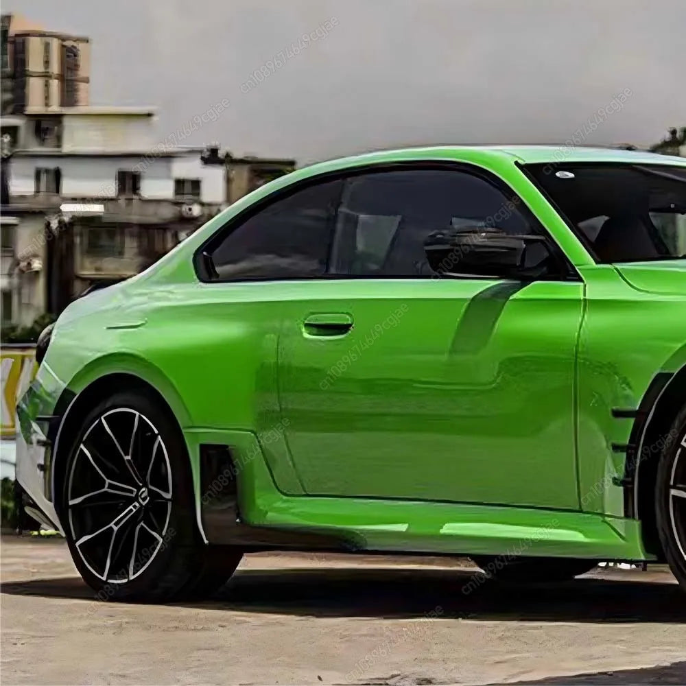 For BMW M2 G87 2023-2024 ABS Body Kits Black MP Style Car Side Skirts Lip Flaps Extension Rocker Splitters Diffuser Winglet Wing