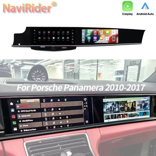 Android Dual Screen For Porsche Panamera 2010-2017 Intelligent System Navigation GPS Car Radio Multimedia Player Carplay Audio