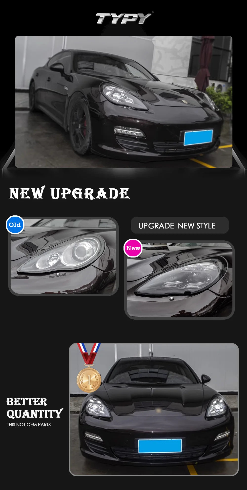 Car Lights For Porsche Panamera LED Headlights 2010 2011 2012 2013 970 970.1 Laser Matrix Headlamps Plug and Play