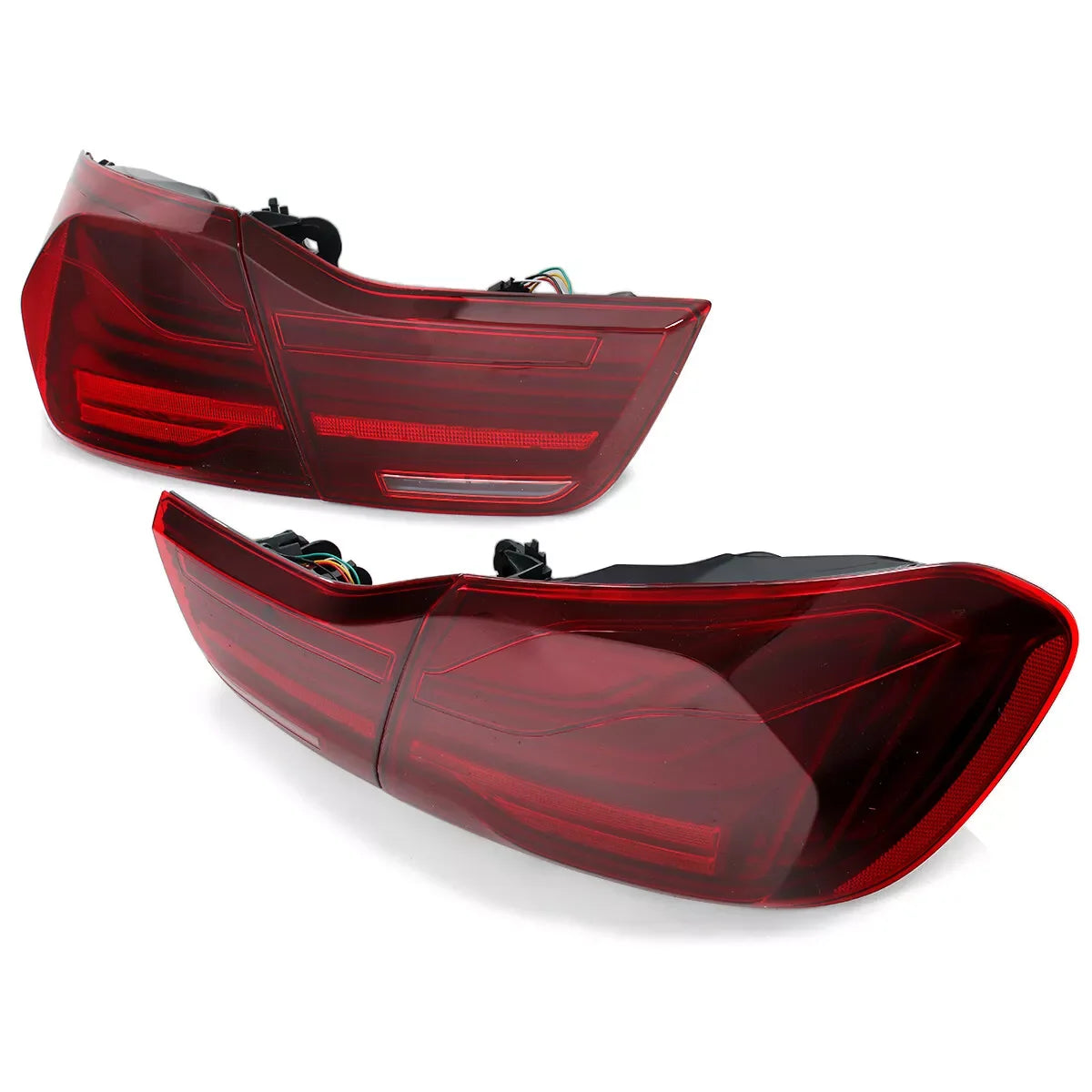 For BMW 4 Series 420i 430i 440i F32 F33 F82 F83 2014-2020 Tail Light Assembly CS Style Signal Lamp Red Lens LED Rear Tail Lights