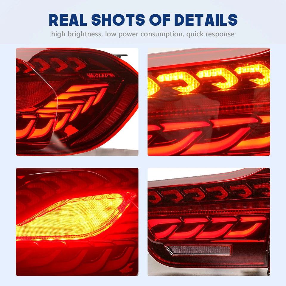 HCMOTIONZ LED Tail Lamp for BMW M4 2014-2020 Car Rear Back Light Assembly F32 F82 F83 F33 F36 420i Models 4 Series U.S. Shipment