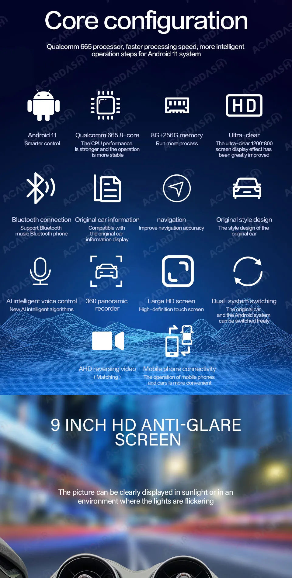 Newest Android Screen for Mclaren GT/570/540C/600LT Android 11 Car Multimedia Player GPS Radio Stereo Head Unit Radio