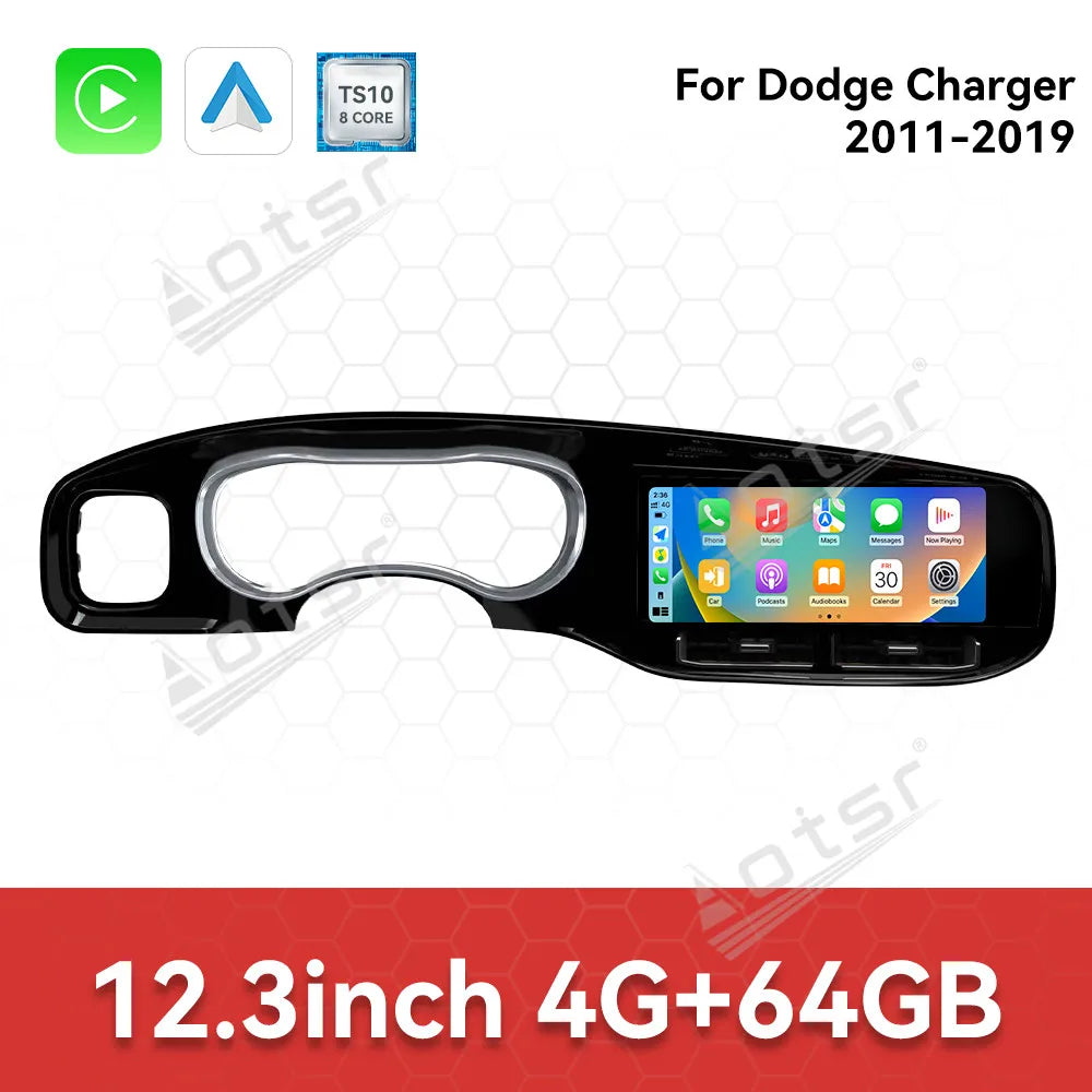 12.3inch Android 13 Touch Screen 8+256GB Car Stereo For Dodge Charger 2011-2019 Car Radio Player GPS Navigation CarPlay HeadUnit