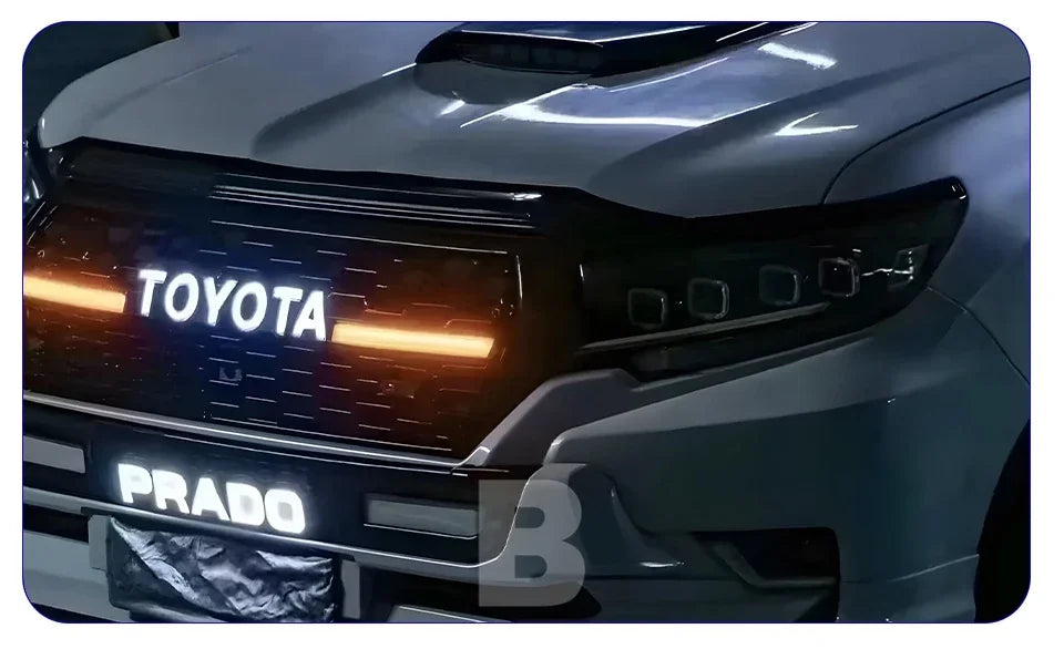Car Front lamps For Toyota Prado 2018-2023 LED Auto Headlight Assembly Upgrade Bugatti Design Four Projector Lens Accessories