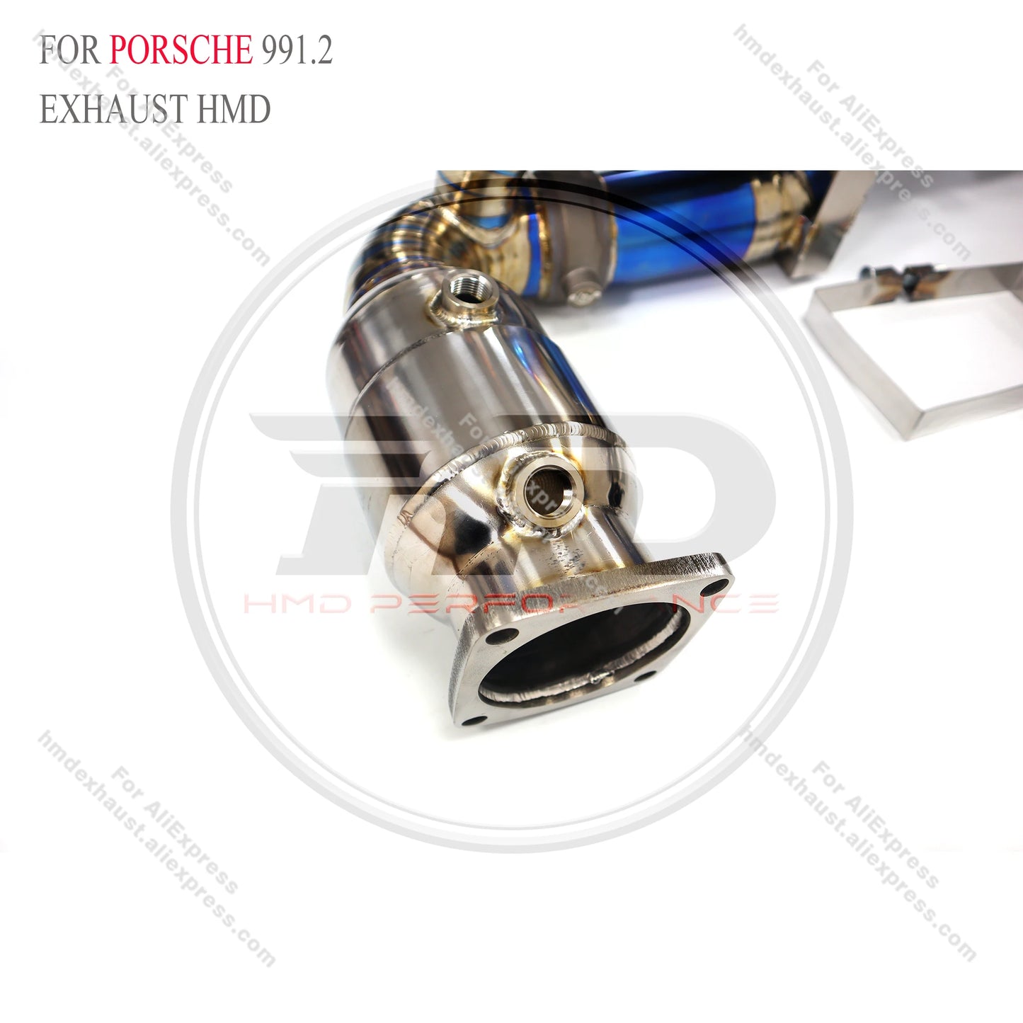 HMD Exclusive customization Exhaust System Titanium alloy High Flow Downpipe and catback for Porsche 911 991.2 with GT3
