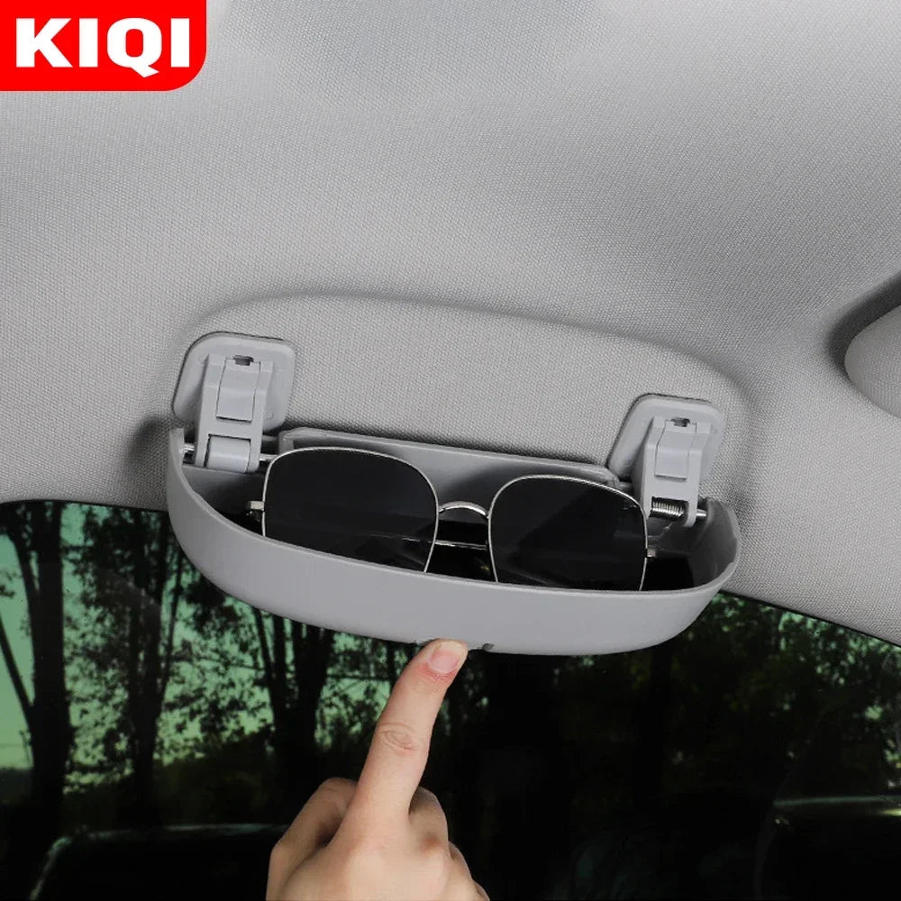 Color Name: Black - Car Glasses Case for Toyota Rav4 Chr Corolla C-HR Camry Yaris for Audi A3 8V A4 Q2 Q3 Q5 A6 for Honda Civic Hrv City Accord - Premium Interior Accessories from KIQI - Just $11.99! Shop now at Rapidvehicles