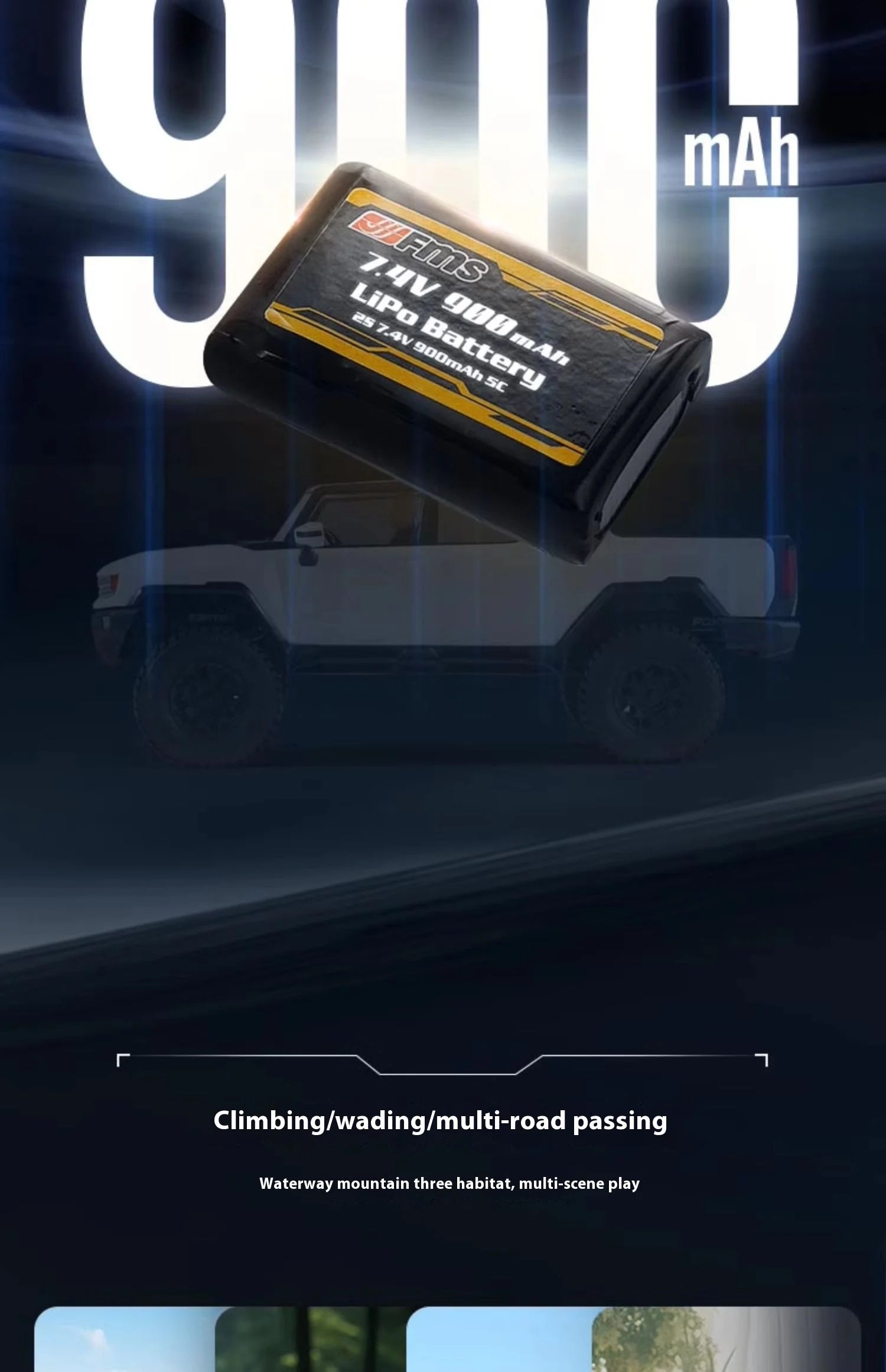 Hot FMS 1:18 Hummer EV Pickup Truck RC Car Remote Control Off-Road Climbing Simulation Model Toy Ideal Festival Gift For Kids - Use code SHOPAPP15 to get 15 percent off free shipping USA