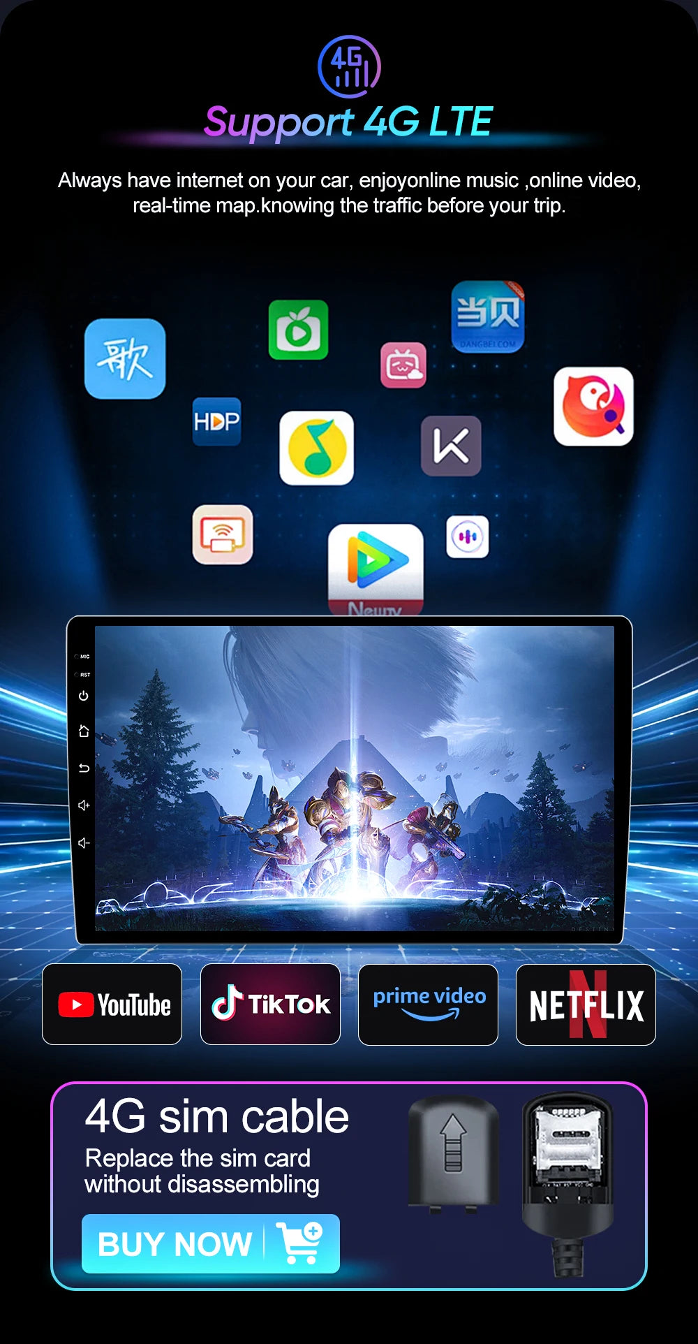 Car Radio Android 14 For Hummer H2 E85 2007 - 2009 Carplay Stereo DVD No 2din Autoradio Multimedia Bluetooth Navigation GPS WIFI