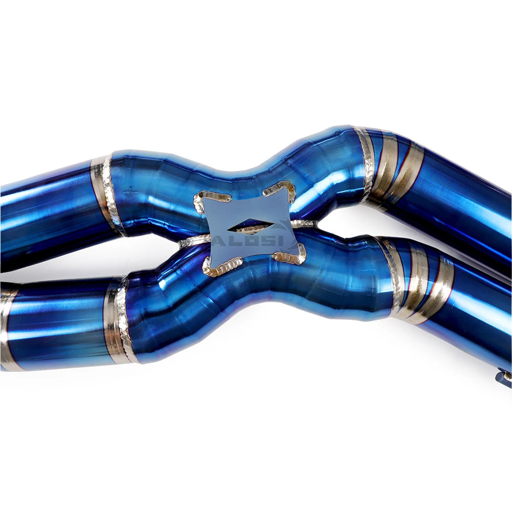 ALOSI factory cat back full exhaust system for Lamborghini URUS 4.0T 2019-2023 front grille valve OEM titanium exhaust