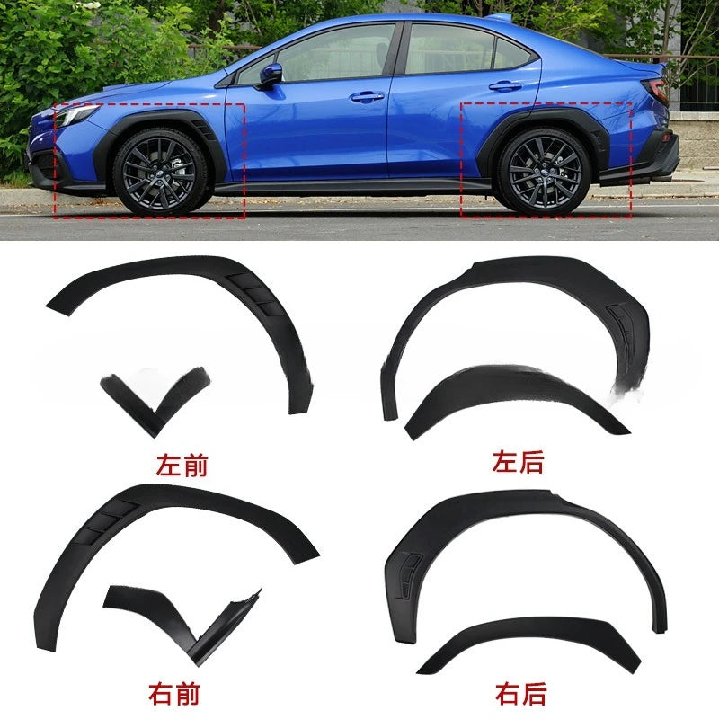 For 22 + Subaru WRX Front and Rear Eyebrow Set 57756VC200/91112VC110/310/410