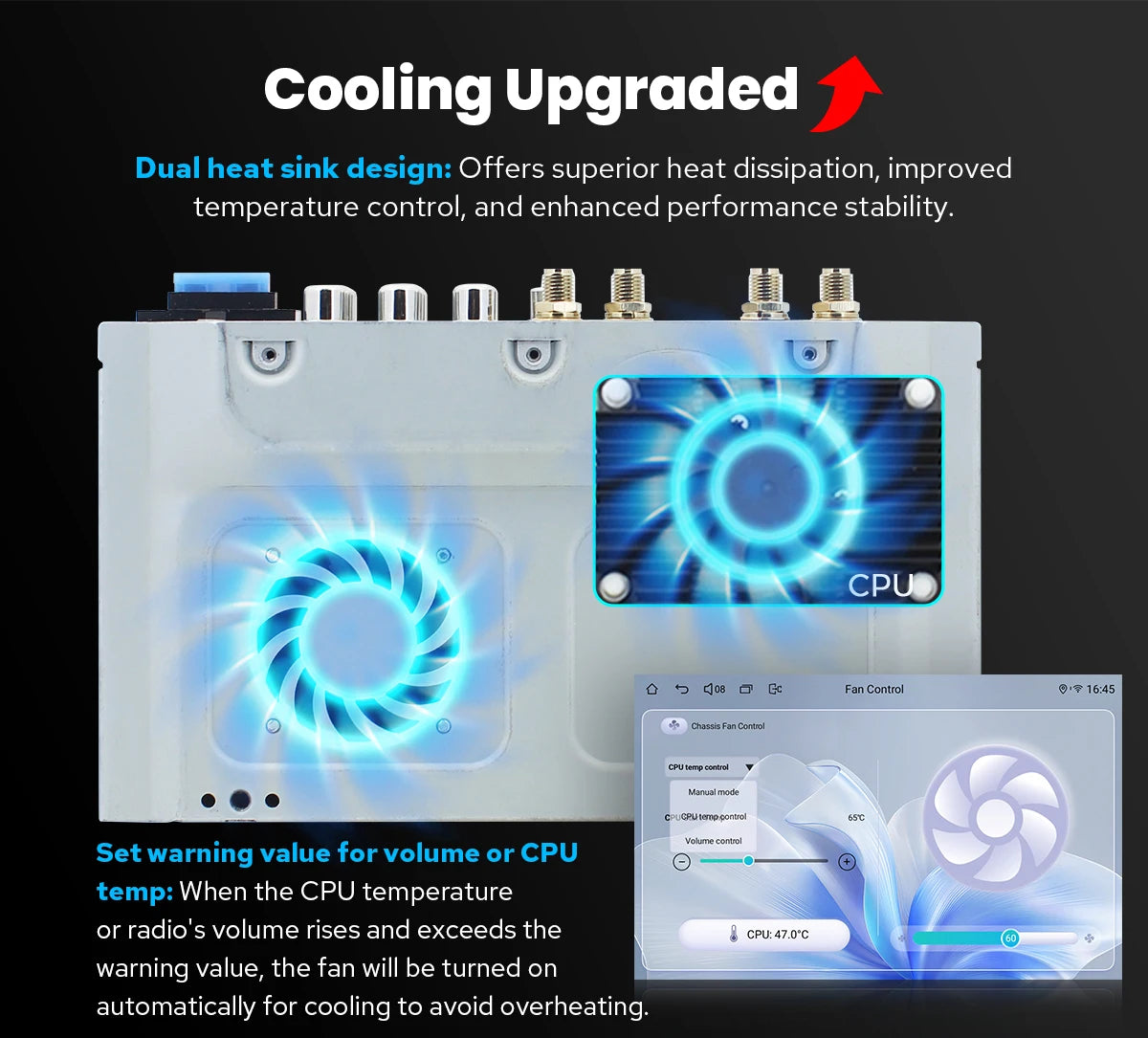 JOYING 10.1"Android 13.0 Car Stereo Radio Multimedia Playere Head Unit With Apple Carplay Android Auto For Honda CRV 2012-2016