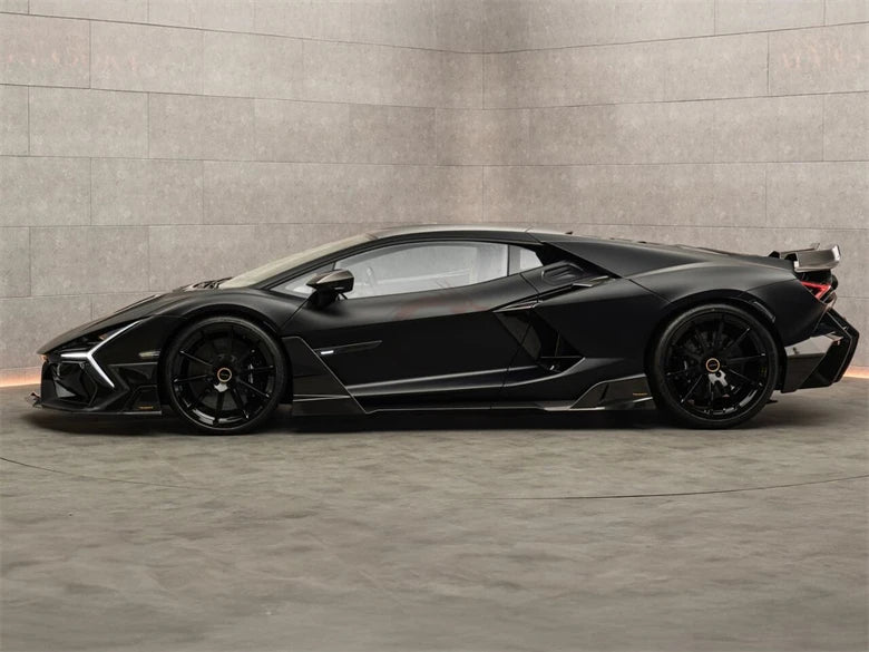 For Lamborghini Revuelto Upgrade M Style Dry Carbon Fiber Front Lip Side Skirt Rear Diffuser Hood Rear Spoiler