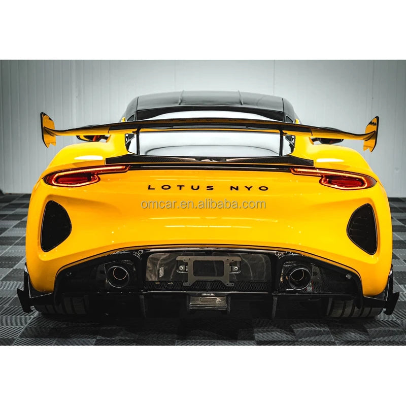 Dry Carbon Fiber Body Kit for Car Lotus Emira Front Canards Lip Side Skirts Vent Engine Hood Cover Rear Diffuser Spoiler