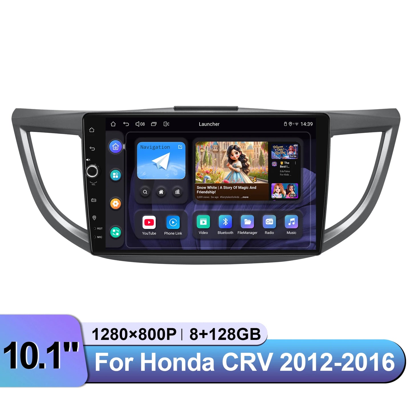 JOYING 10.1"Android 13.0 Car Stereo Radio Multimedia Playere Head Unit With Apple Carplay Android Auto For Honda CRV 2012-2016