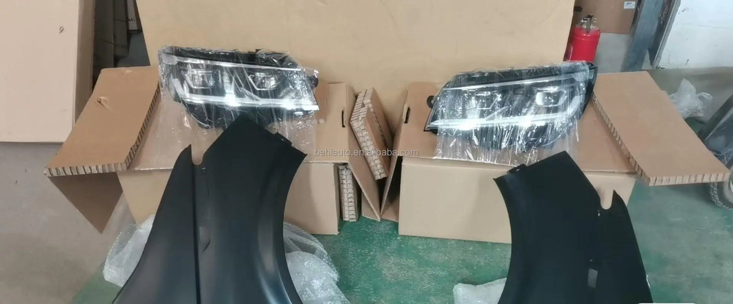 VW MULTIVAN T5 T6 up T6.1 FACELIST BODY KIT Front Rear Bumper Car Grille Fender Headlight for Volkswagen TRANSPOTTER Accessories