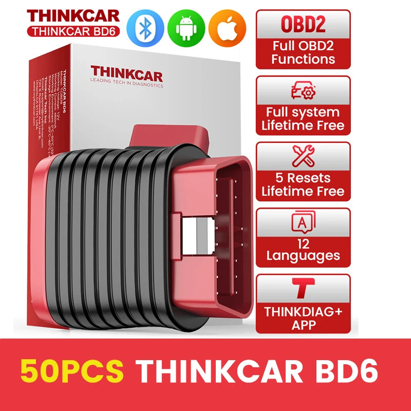 10-100Pcs THINKDIAG Mini/THINKCAR BD6 OBD2 Scanner All Cars Full System Diagnosis Lifetime Free obd 2 Diagnostic Tool